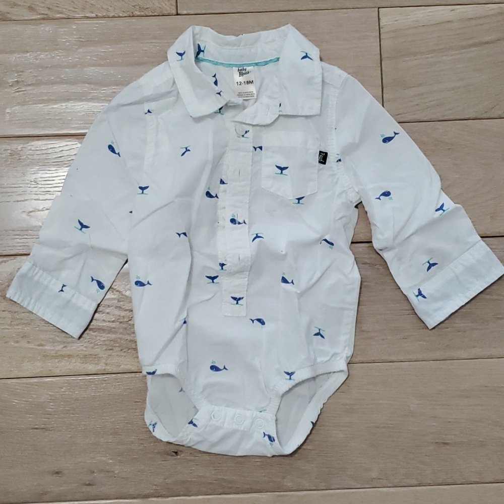 Baby B'gosh Long sleeved Dress Shirt Bodysuit